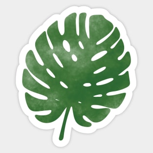 Watercolor palm leaf Sticker